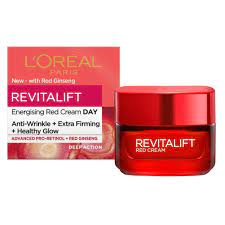 [A15609] L'oreal Revitalift Energising Red Day Cream  50ml