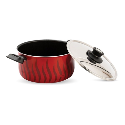 [A15634] Red Cherry Non-Stick Interior 24cm CBN24