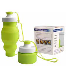 [A15646] Sport Silicone Portable Foldable Water 530ml
