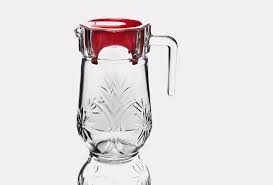 [A15681] Isfahan Glass Vlenti Jug With Lid 1800cc Code:726