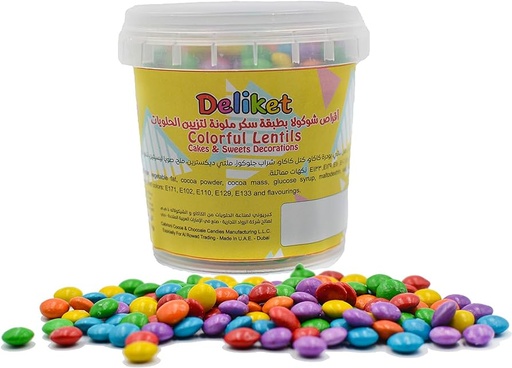 [A16478] Deliket colorful mini lentils cakes &sweets decorations 110g