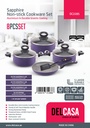 Delcasa Sapphire Cookware Set 8pcs Dc2285 F-I21