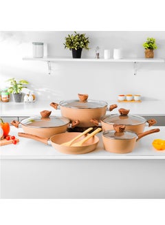 [A17128] Delcasa essential cookware set 11pcs dc2878 l-a23