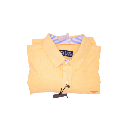 [A17228] White line boys shirt small