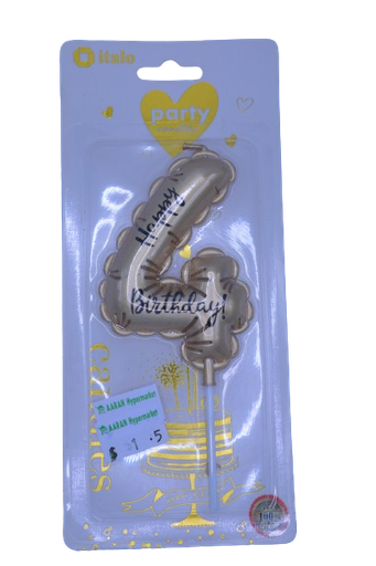 [A17443] Italo birthday candles no ph-100-4