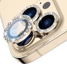 [A18030] Camera lens glass film Ring+glass 11pro max gold