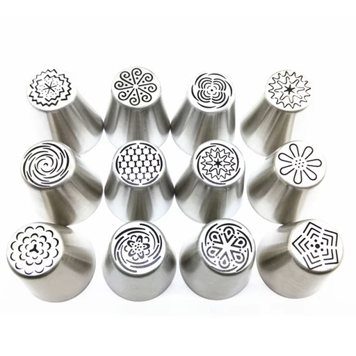 [A18287] Cake mouth stainless steel 12pcs suit hf