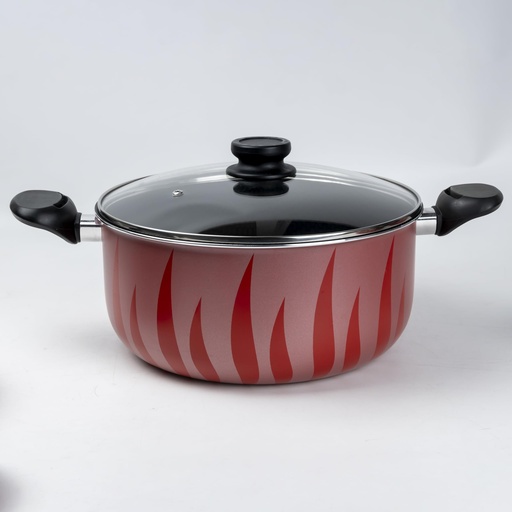 [A18560] Red Cherry Non-Stick Interior 22cm CBN22