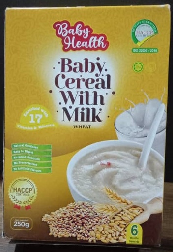 [A18749] Baby health baby cereal with milk wheat 250gr