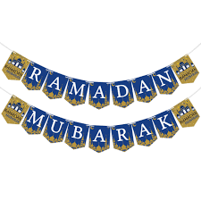 [A19390] Flag Banner Ramadan Mubarak