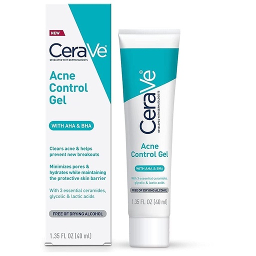 [A19457] Cerave Acne Control Gel With AHA&BHA 40ml