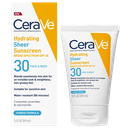 Cerave Hydrating Sheer Sunscreen 30 Face&Body 89ml