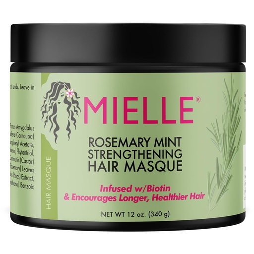 [A19617] Mielle Rosemary Mint Strengthening Hair Masque 340g