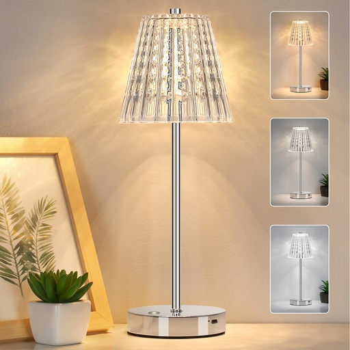 [A19146] Crystle Table Lamp 3colour