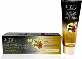[A21160] A'mrij Charcoal Cinnamon Clove Tooth Paste Whitenig 100ml