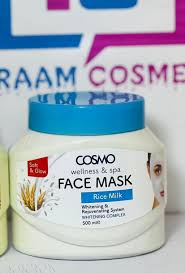 [A21292] Cosmo wellnes & spa face mask rice milk 500ml