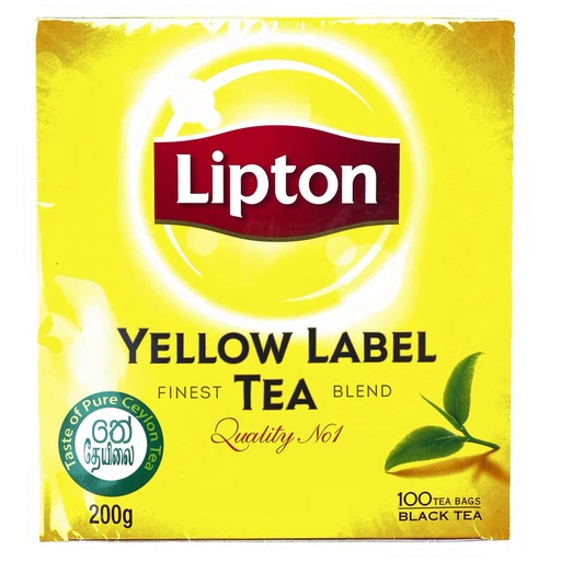 [A21424] Lipton Yellow label Rich natural Taste 100bags