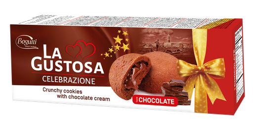 [A22120] Bagutti La Gustosa Celebration Cookies With Chocolate Cream 150g