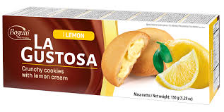[A22121] Bagutti Lemon La Gustosa Crunchy Cookies With Lemon Cream 150g