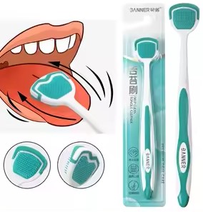 [A22244] Lotus tongue clean toothbrush L-GS07