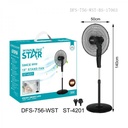 Winning star 18"Stand Fan Enjoy Smart Life St-4201 DFC-756