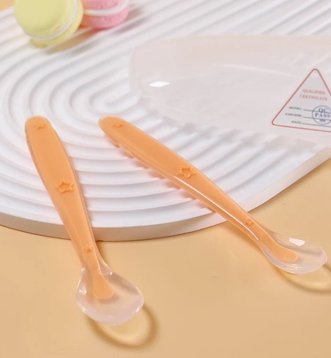 [A22585] Baby Silicone Spoon 0m+ZZX:8069