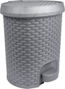 Rio Rattan Pedal Dustbin No:3 Code 7003 22ltr