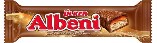 [A24724] Ulker Albeni Milk Chocolate Coated Bar W Caramel 31g