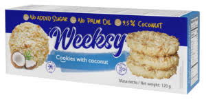[A24936] Weeksy Cookies With Coconut 120g