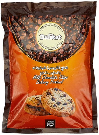 [A24953] Deliket Milk Chocolate Chips Bakery Product 500g