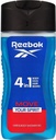Reebok 4in1 body face hair beard shower gel 400ml