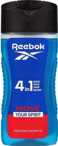 [A25023] Reebok 4in1 body face hair beard shower gel 400ml