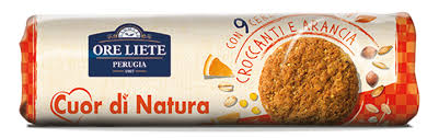 [A25033] Ore Liete Cuor Di Nature Con 9Cereal Croccan tie Arancia  250g