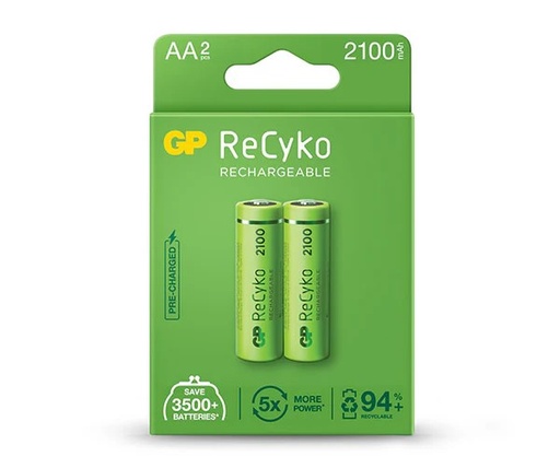 [A25049] Gp Recyko Battery Charger AAX2 2100 mAh