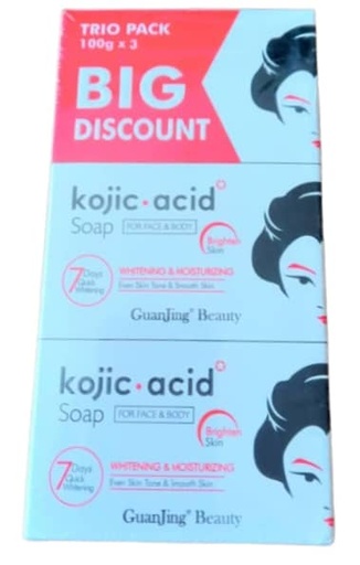 [A25310] Guanjing Kojic acid Soap for face and body -300g