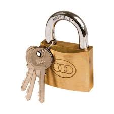 [A25410] Tri-Circle Padlock 38mm No:264