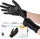 Green Pro Powder Free Black Vinyl Gloves 100pc