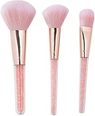 Pink Key 3PC base Make up Brush set