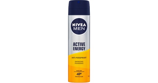 [A25782] Nivea Men Active Energy Deo Spray 150ml